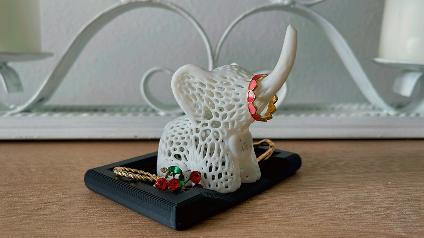 Elephant Ring Holder with Dish(Small Or Large)