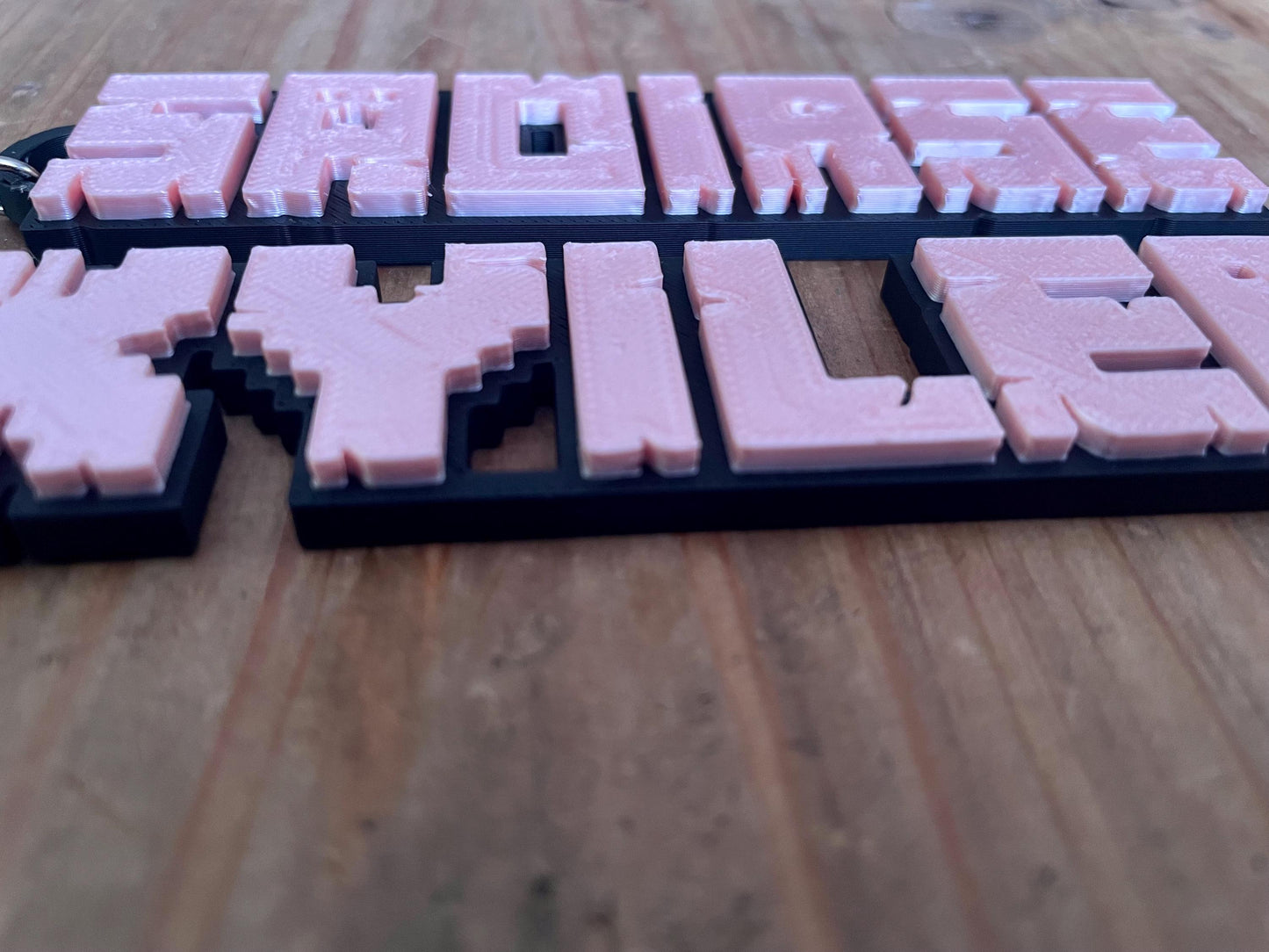 Personalized Minecraft Inspired 3D Keychain | Custom Keyring | Customized Name | Backpack | Xbox | Ps5 | Nintendo Switch Gamer
