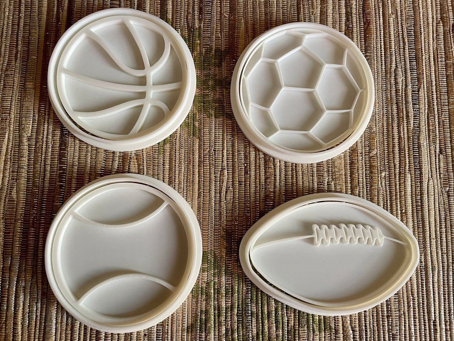 Sports Cookie Cutter Set of 4 |Basketball, Soccer,Football,Baseball Cookie Molds |Fun Sports Themed Baking Tools|Perfect for Game Day Treats