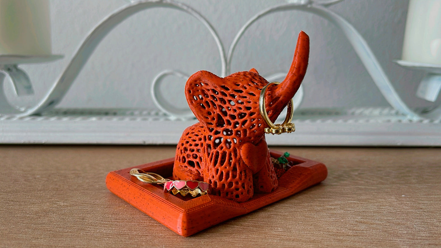 Elephant Ring Holder with Dish(Small Or Large)