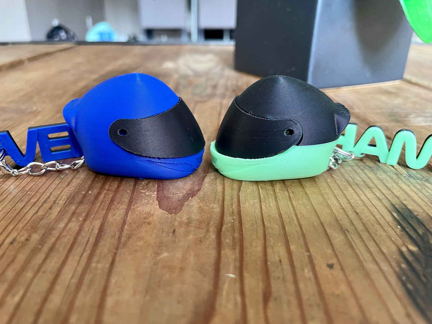 F1 Driver + Helmet Keychain