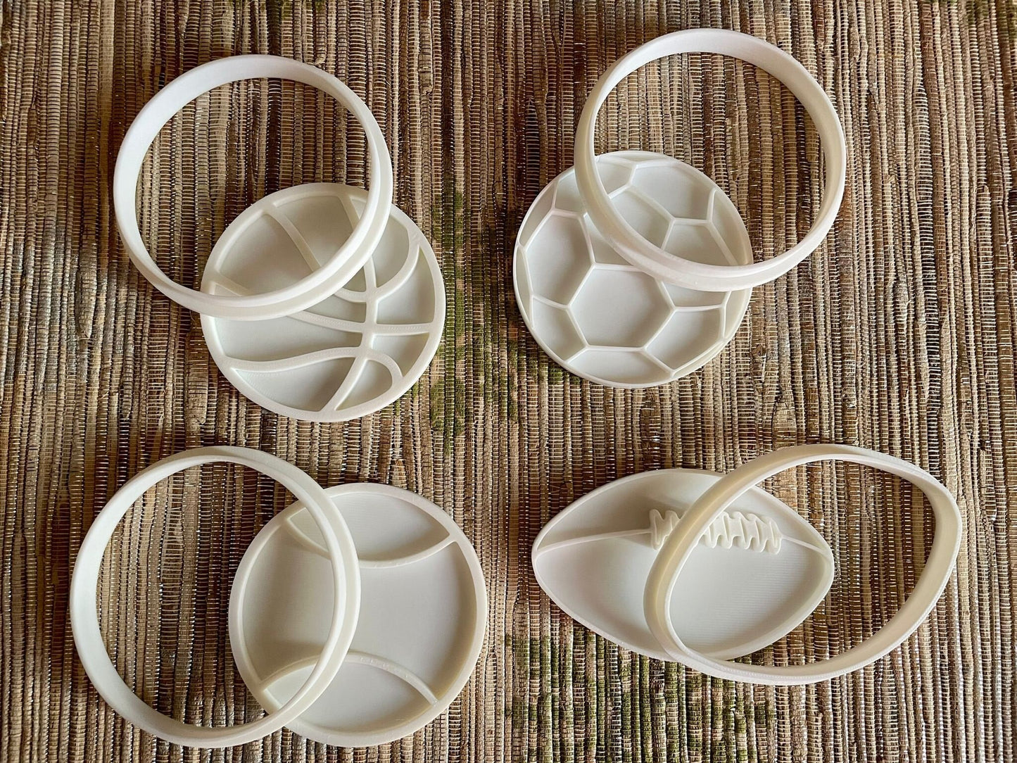 Sports Cookie Cutter Set of 4 |Basketball, Soccer,Football,Baseball Cookie Molds |Fun Sports Themed Baking Tools|Perfect for Game Day Treats