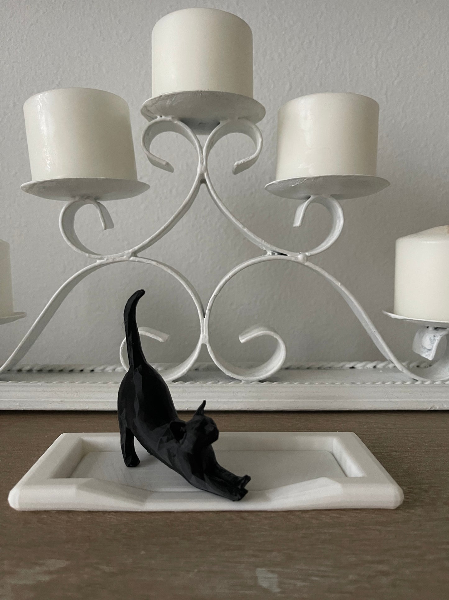 Cat Ring Holder with Cat Bed Ring Dish(Small Or Large)