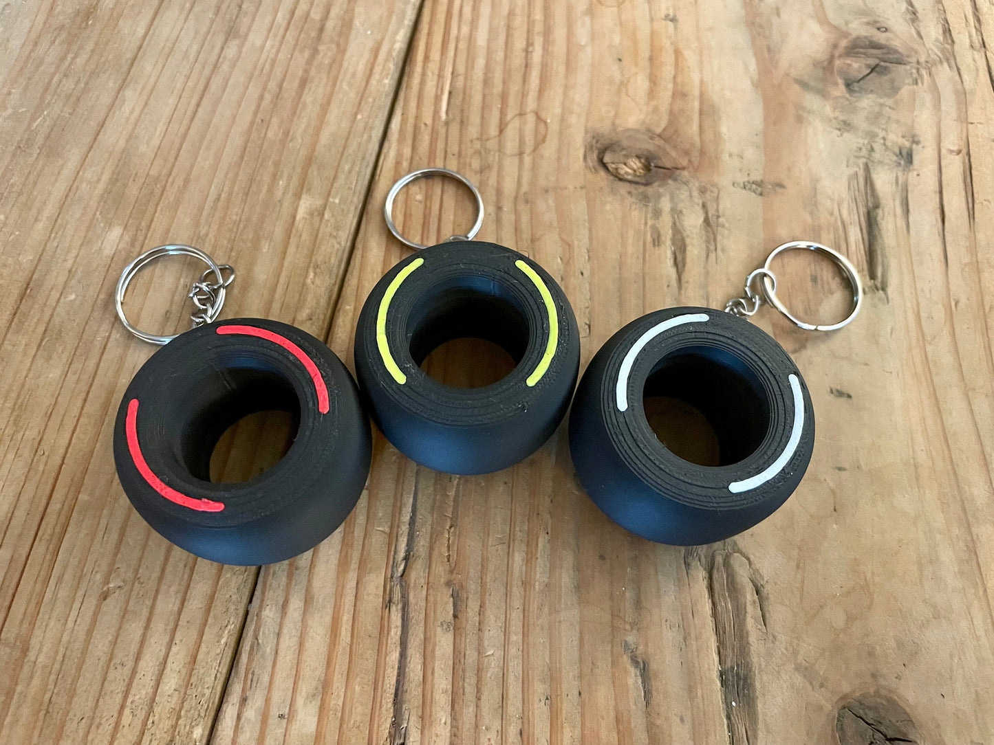 Formula 1 Tire Keychain | Tire Inspired Keychain | F1 Gift | F1 Accessories |