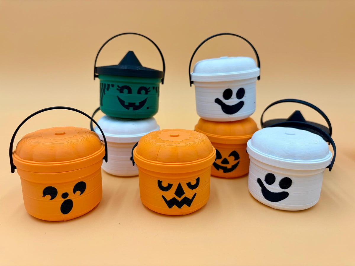 Custom Halloween Mini Buckets | Custom Colors | Cute Pumpkin | Gifts for School | Party Favors | Halloween Party | Trick or Treat