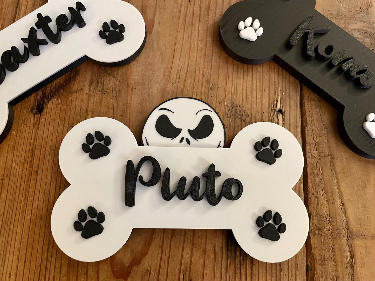 Personalized Jack Skellington Inspired Dog Bone | Nightmare Before Christmas |