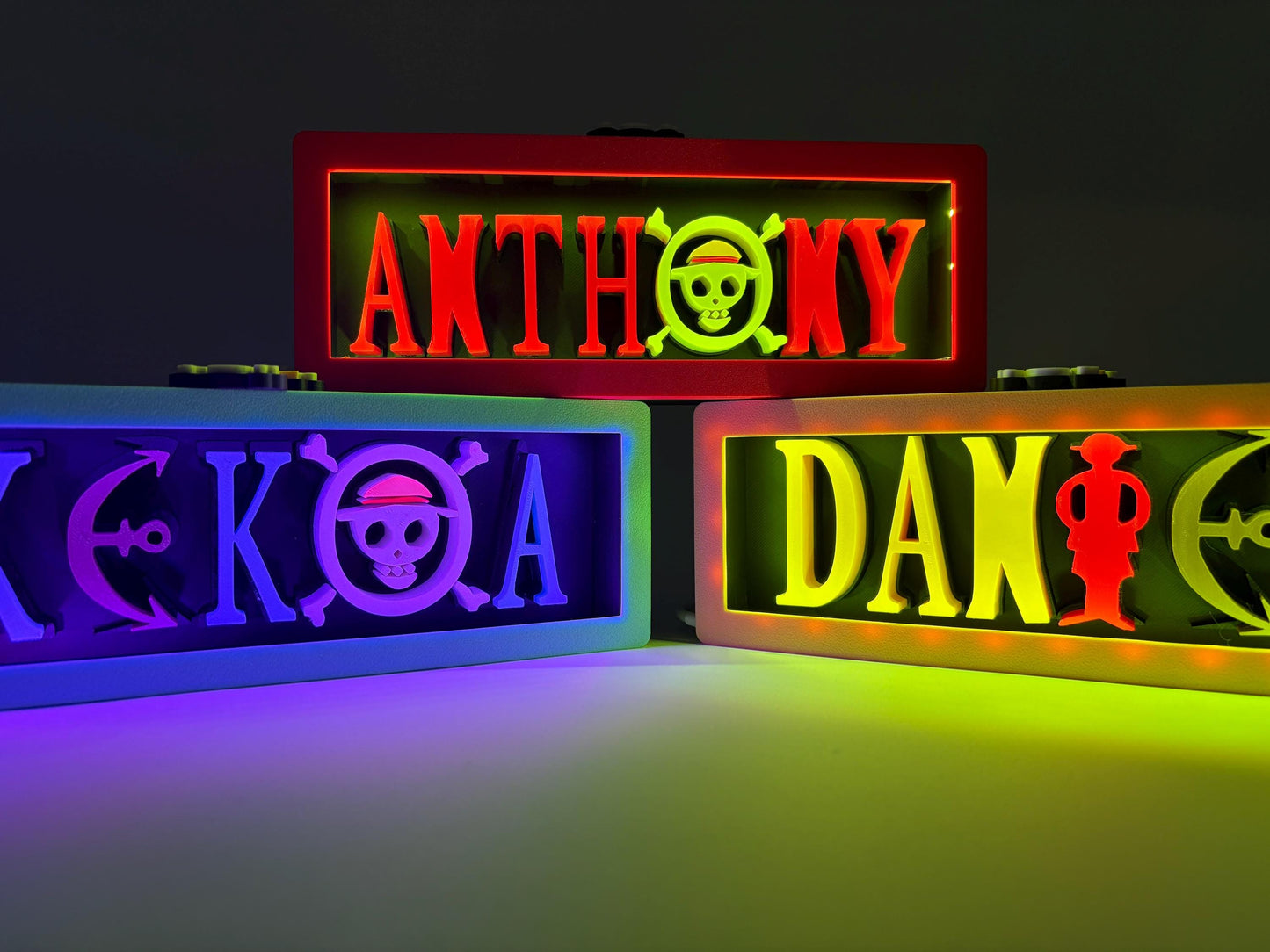 Custom One-of-a-Kind LightBox | Personalized Desk or Shelf Decor | Anime | Pirate | Custom Gifts