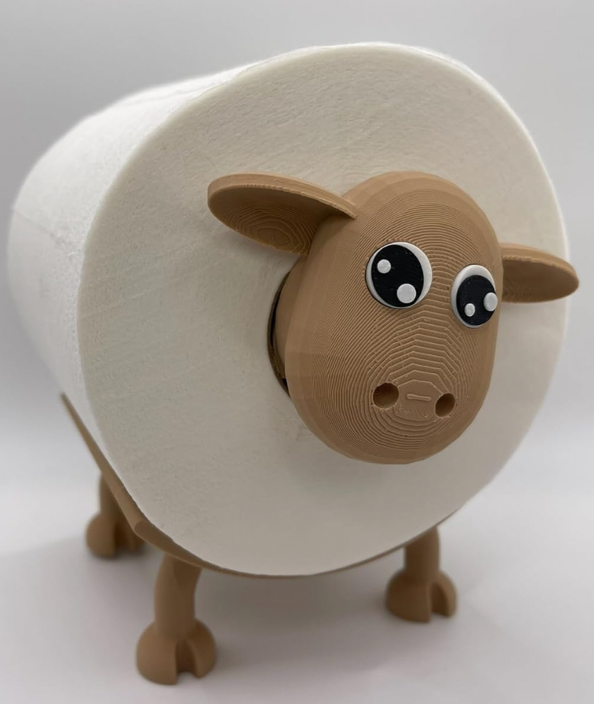 Animal Toilet Paper Holder – Funny Bathroom Decor for Farmhouse or Kids’ Bathroom – Cute and Functional TP Roll Stand