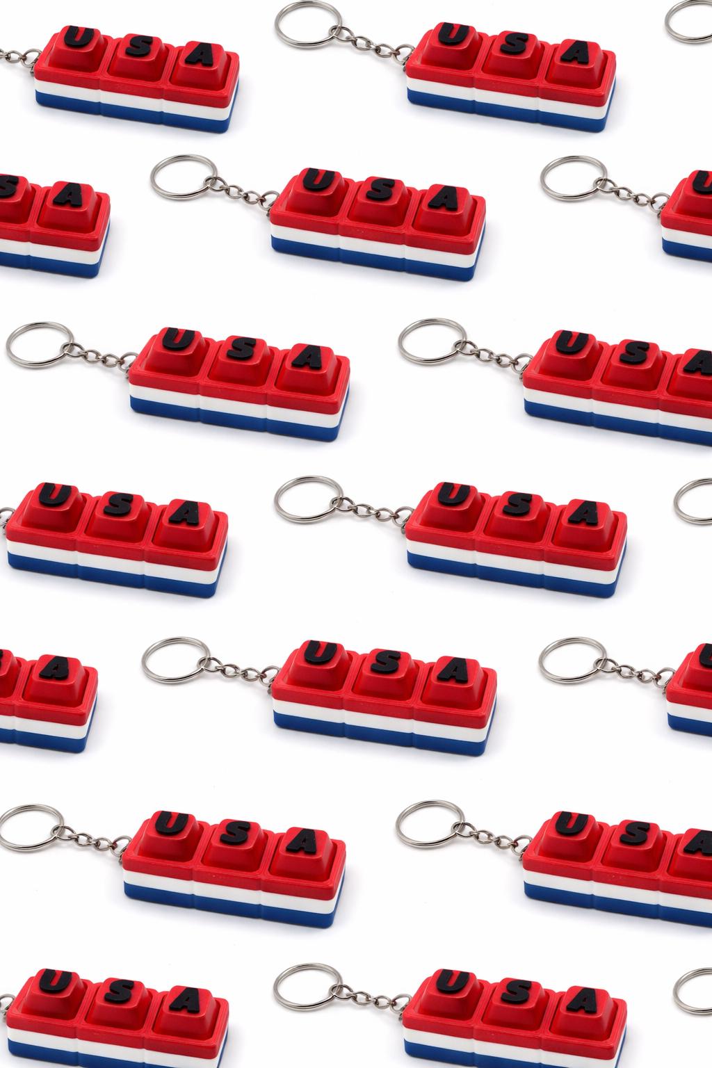 Custom 3 Letter Keychain, Soccer Team Keychain, Country Keychain, Personalized Fidget, Football Fan Gift, Custom Name Keychain, Clicker