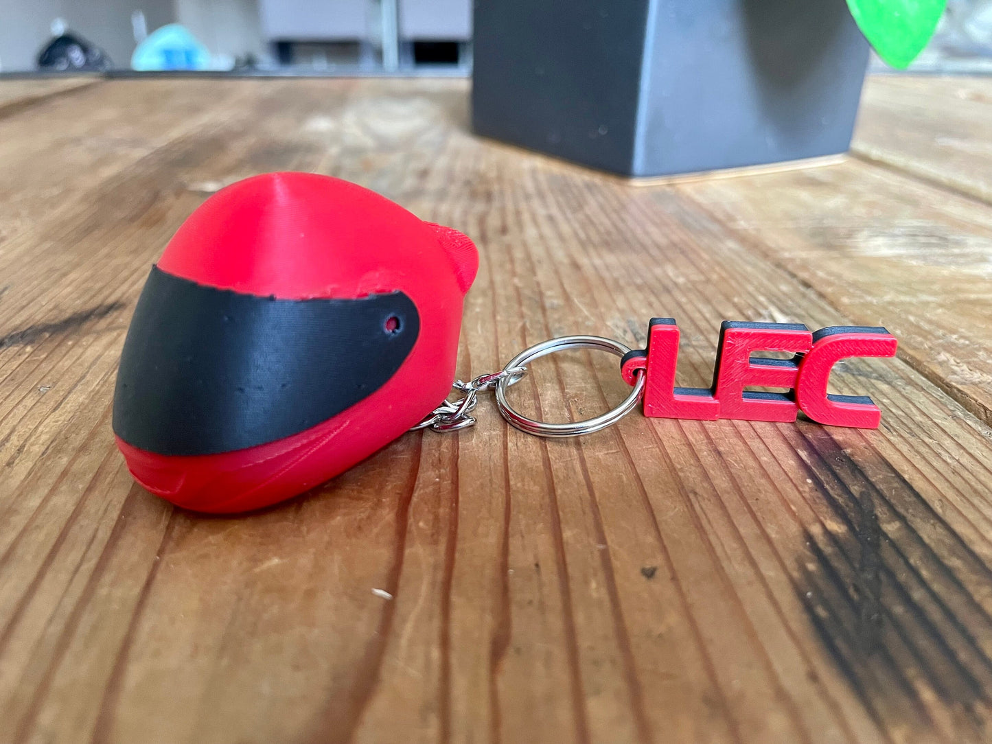 F1 Driver + Helmet Keychain