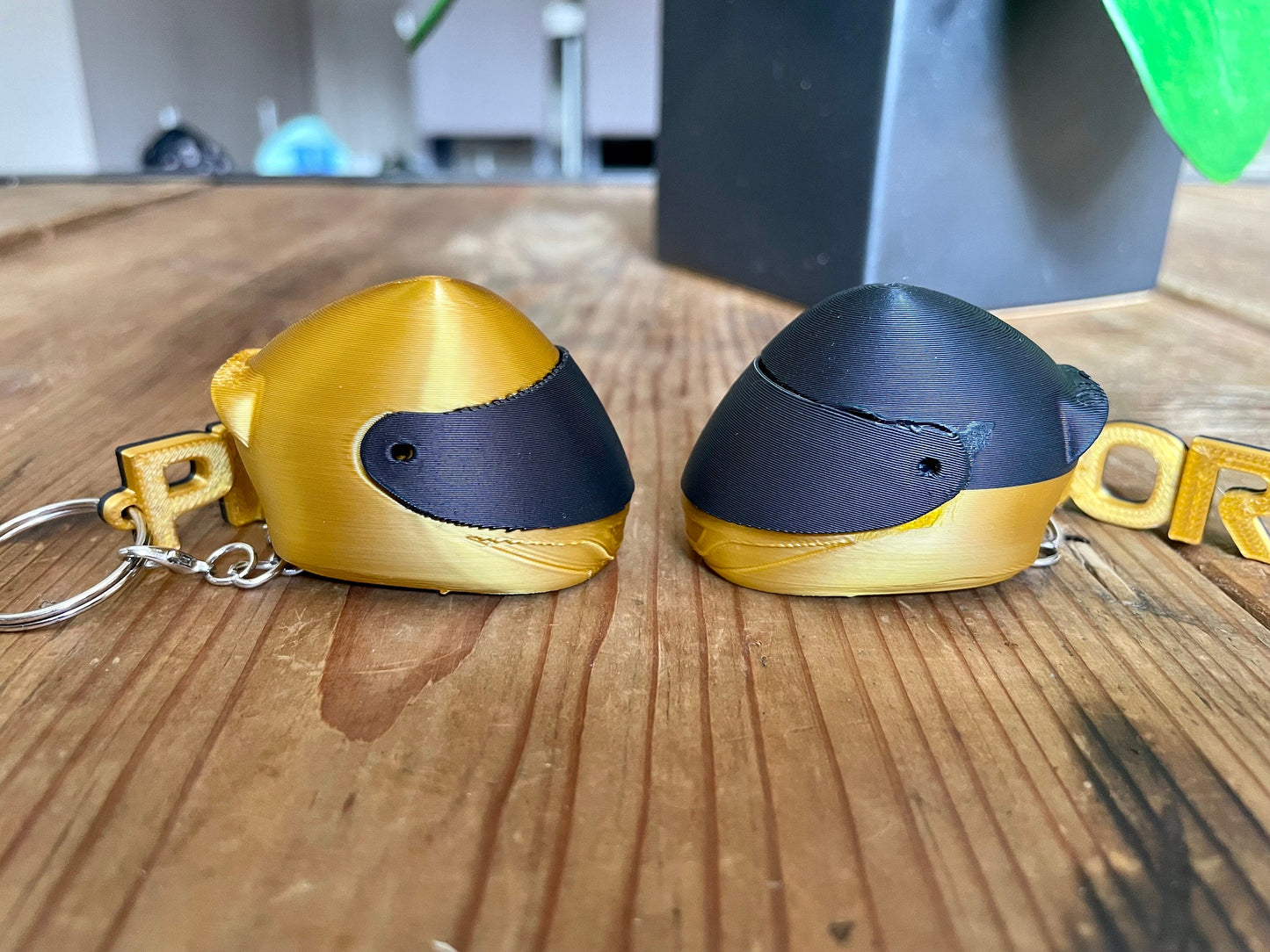 F1 Driver + Helmet Keychain