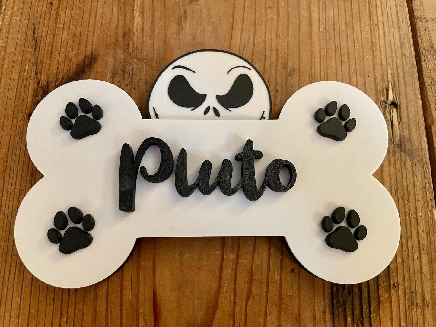 Personalized Jack Skellington Inspired Dog Bone | Nightmare Before Christmas |