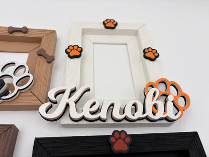 Custom Dog Photo Frame | Personalized 4x6 Puppy Picture Frame