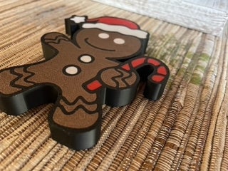 Festive Gingerbread Man Ornament -Christmas