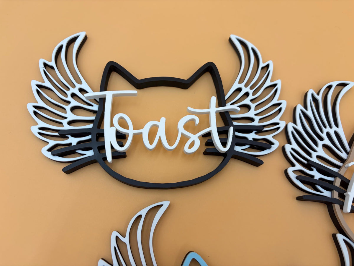 Personalized Cat Memorial Sign | Custom Name Sign | Pet Loss Gift | Food Sign | Wall Decor | Personalized | Pet Gifts | Kitten |