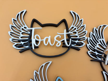Personalized Cat Memorial Sign | Custom Name Sign | Pet Loss Gift | Food Sign | Wall Decor | Personalized | Pet Gifts | Kitten |