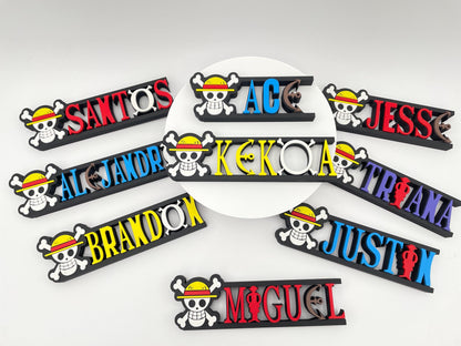 Custom Pirate-Inspired Name Plate | Personalized Desk Sign