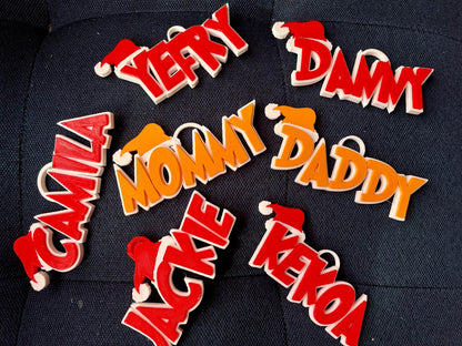 Personalized Christmas Ornament | 3D Printed Name, Holiday Keepsake