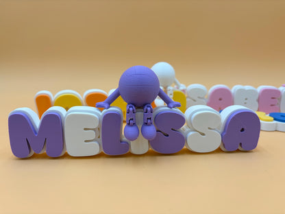 Personalized Sign | Articulated Volleyball Buddy | Desk Sign Toy | Volleyball Gift | | VBall Player Coach Gift | Team Gift | Sports | Custom