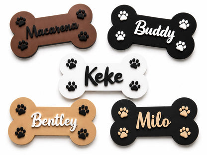 Personalized Dog Bone Name Sign | Puppy Room Decor