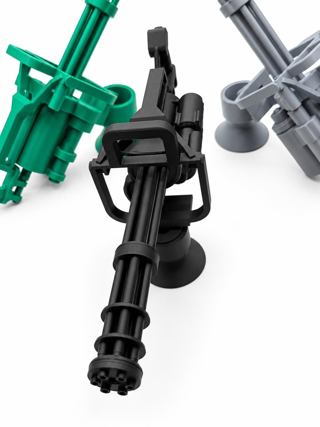 Mini Gatling Gun Model with Stand, 3D Printed Minigun Display, Military Desk Decor, Collector Gift, Miniature Weapon Replica