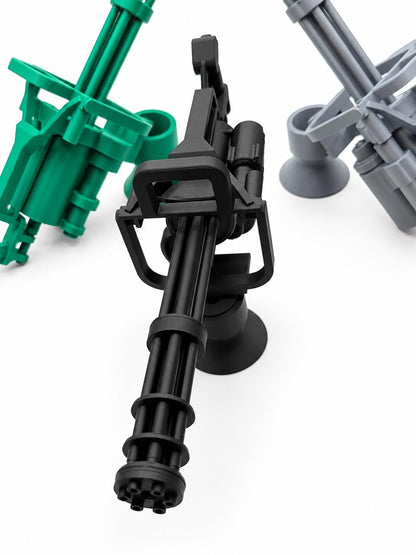 Mini Gatling Gun Model with Stand, 3D Printed Minigun Display, Military Desk Decor, Collector Gift, Miniature Weapon Replica