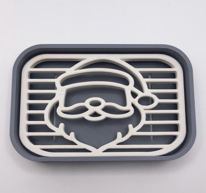 3D Printed Christmas Soap Dish Set | Holiday Bathroom Decor