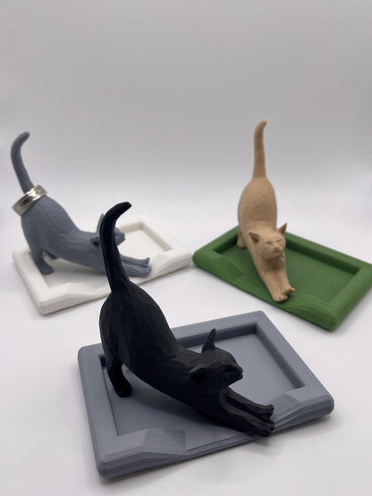 Cat Bed Ring Holder | Cat Jewelry Dish Gift
