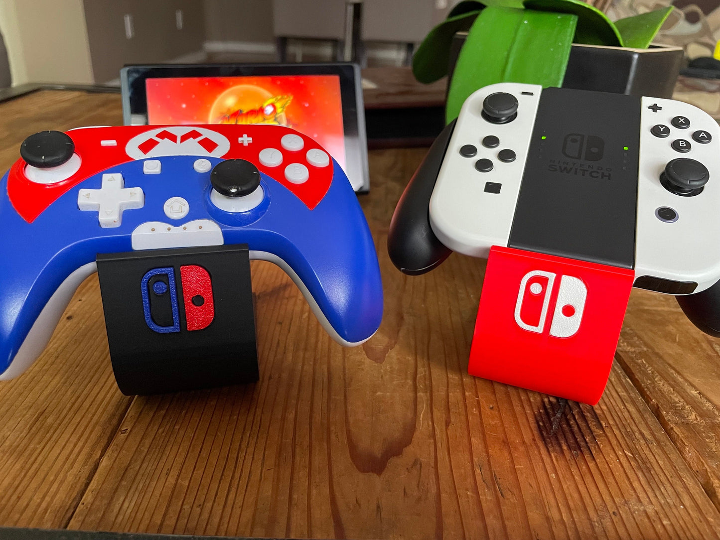 Set of 2 Switch Controller Stands | Video Game Controller Holder | Nintendo Switch | Custom Color Stand