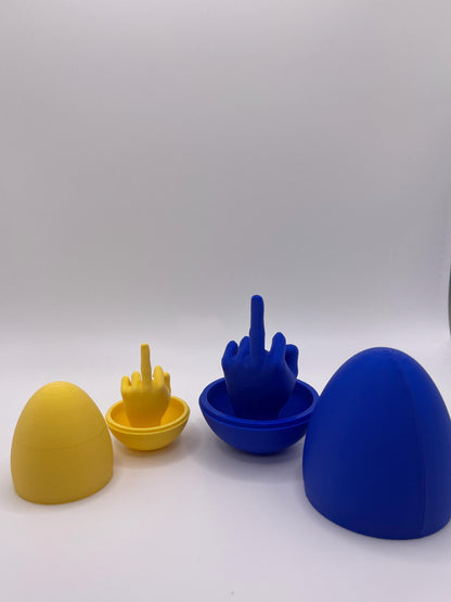 Surprise Middle Finger Egg – Funny 3D Printed Gag Gift Spheres with Unique Designs