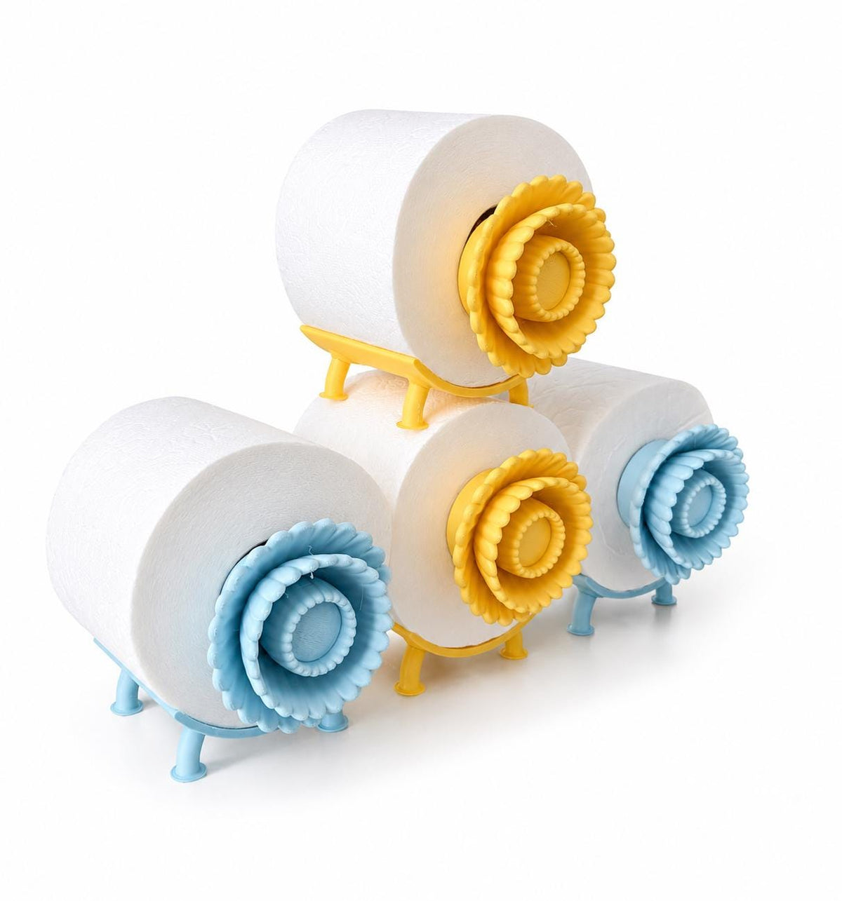 3D Printed Floral Toilet Paper Holder: Whimsical Bathroom Decor