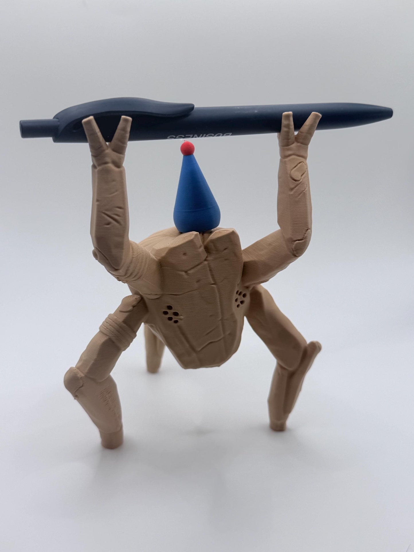 Rocky Pen Holder Figurine – Funny Desk Organizer – 3D Printed Pen Stand – Gift for Coworkers & Office Desk Decor