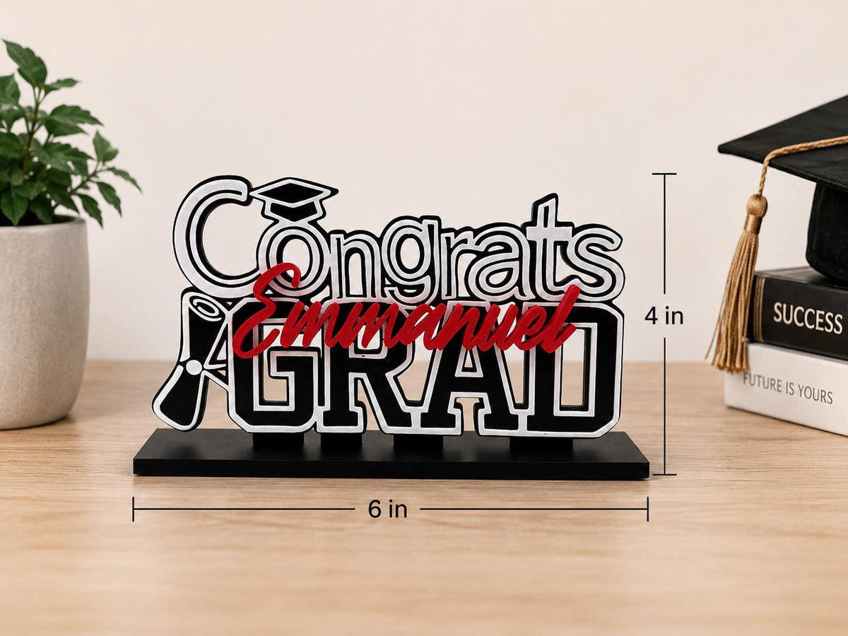 Personalized Graduation Sign 2026, Custom Grad Name Sign, Graduation Party Decor, Senior Table Decor, Class of 2026 Gift