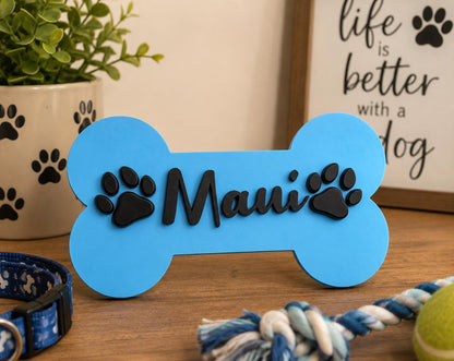 Custom Dog Bone Name Sign | Personalized Puppy Wall Decor