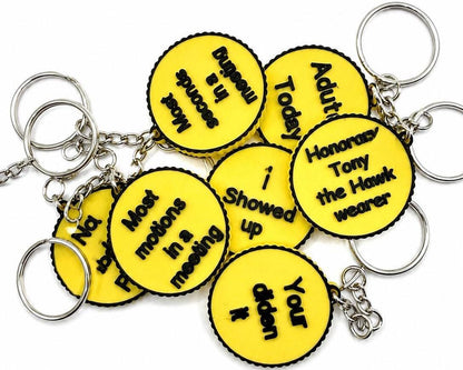 Funny Award Keychains Bulk Pack | Employee Appreciation Gifts