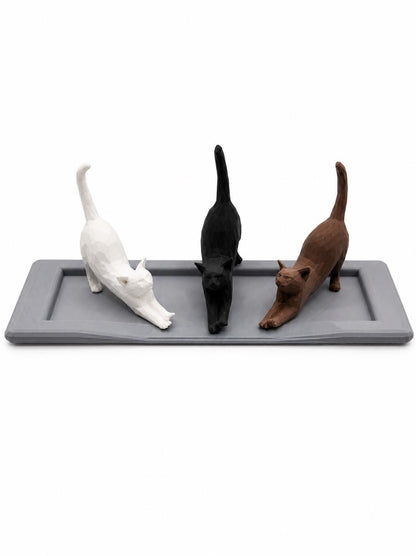 Three Cats Ring Holder | Cat Lover Engagement Gift