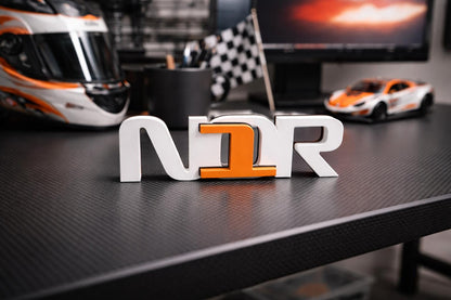 Lando Norris Racing Gift Set | Personalized Keychain & Desk Sign