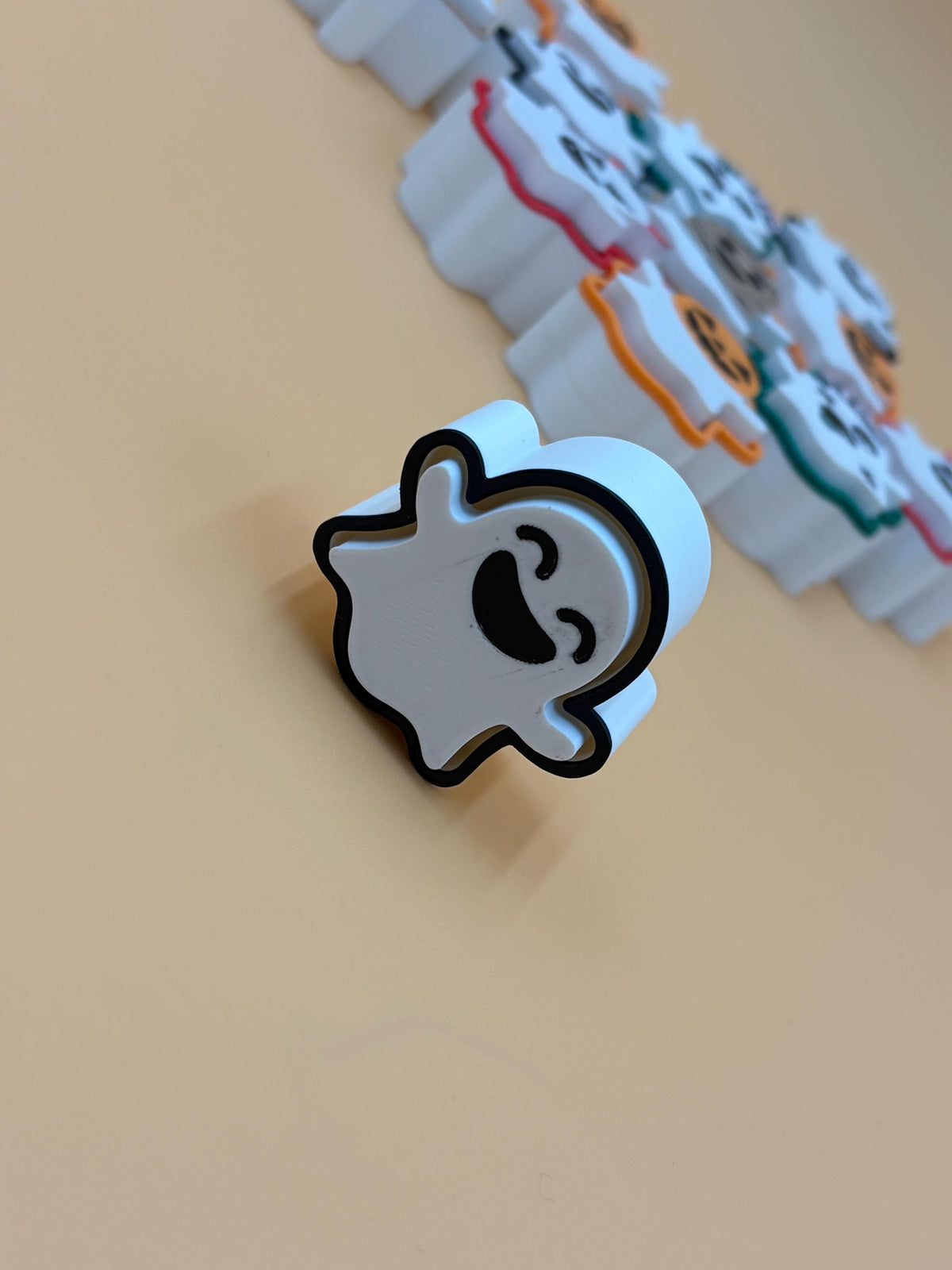 Halloween Ghost Fidget Clicker | Custom Colors | Cute Ghost Keychain | Gifts for School | Party Favors | Halloween Party | Trick or Treat