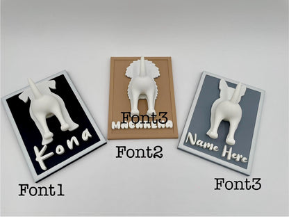 Personalized Dog Leash Holder | Custom Pet Breed Wall Decor