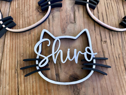 Personalized Cat Name Sign | Custom Pet Wall Decor