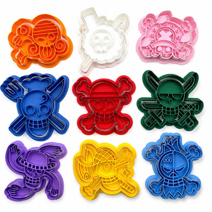 Pirate Theme Cookie Cutter Set | Anime Baking Molds