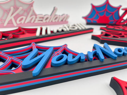 Custom Superhero Name Plate | Personalized Kids Room Decor
