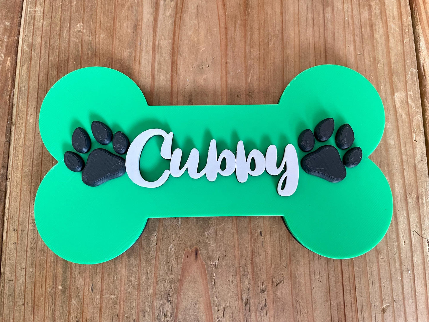 Custom Dog Bone Name Sign | Personalized Pet Wall Decor | Puppy Room Sign | Dog Name Plaque | Dog Lover Gift