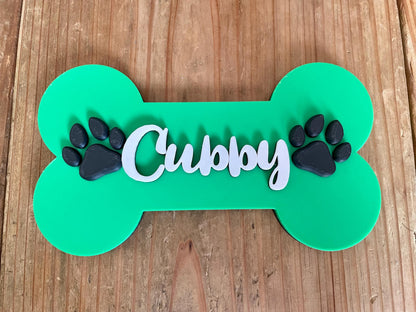Custom Dog Bone Name Sign | Personalized Puppy Wall Decor