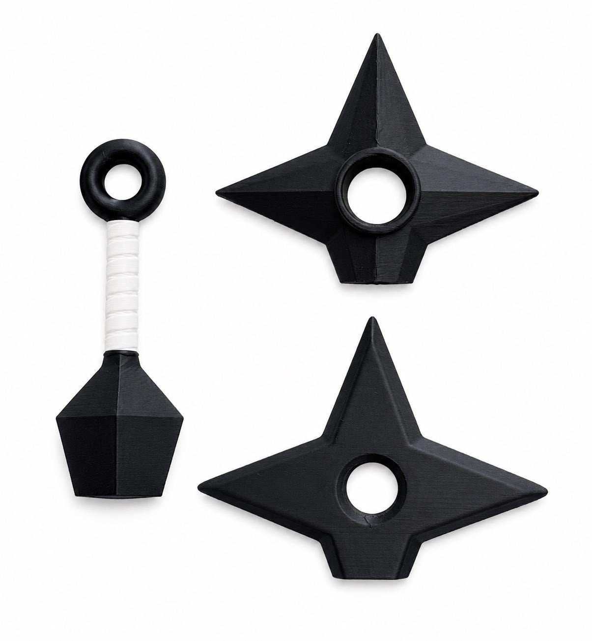 Ninja Fridge Magnets Set | 3D Printed Shuriken & Kunai Magnets | Anime Inspired Kitchen Magnets | Locker Magnets | Ninja Gift | Refrigerator