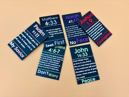 Personalized Bible Verse Magnet | Custom Colors | Prayer Keychain | Memorize Scripture | Faith | Christian Gift | Bible Study Group | Church