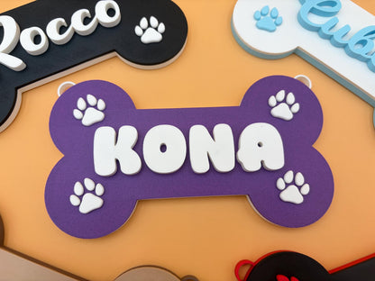 Personalized Dog Crate Sign | Custom Pet Name Wall Decor | Dog Room Sign | Puppy Name Plaque | Dog Lover Gift | Custom Dog Decor