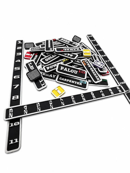 Custom IndyCar Driver Name Magnet | Personalized Racing Gift
