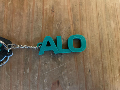 Fernando Alonso #14 Driver Keychain | F1 Racing Gift