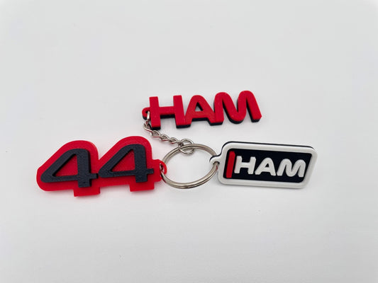 Lewis Hamilton #44 Driver Keychain, F1 Racing Gift